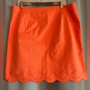 🌹Skirt Talbots Vibrant Orange A-Line Lined🌹